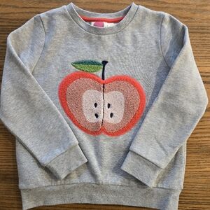 Mini Boden Apple Sweatshirt - Size 6-7 - School Apple Picking